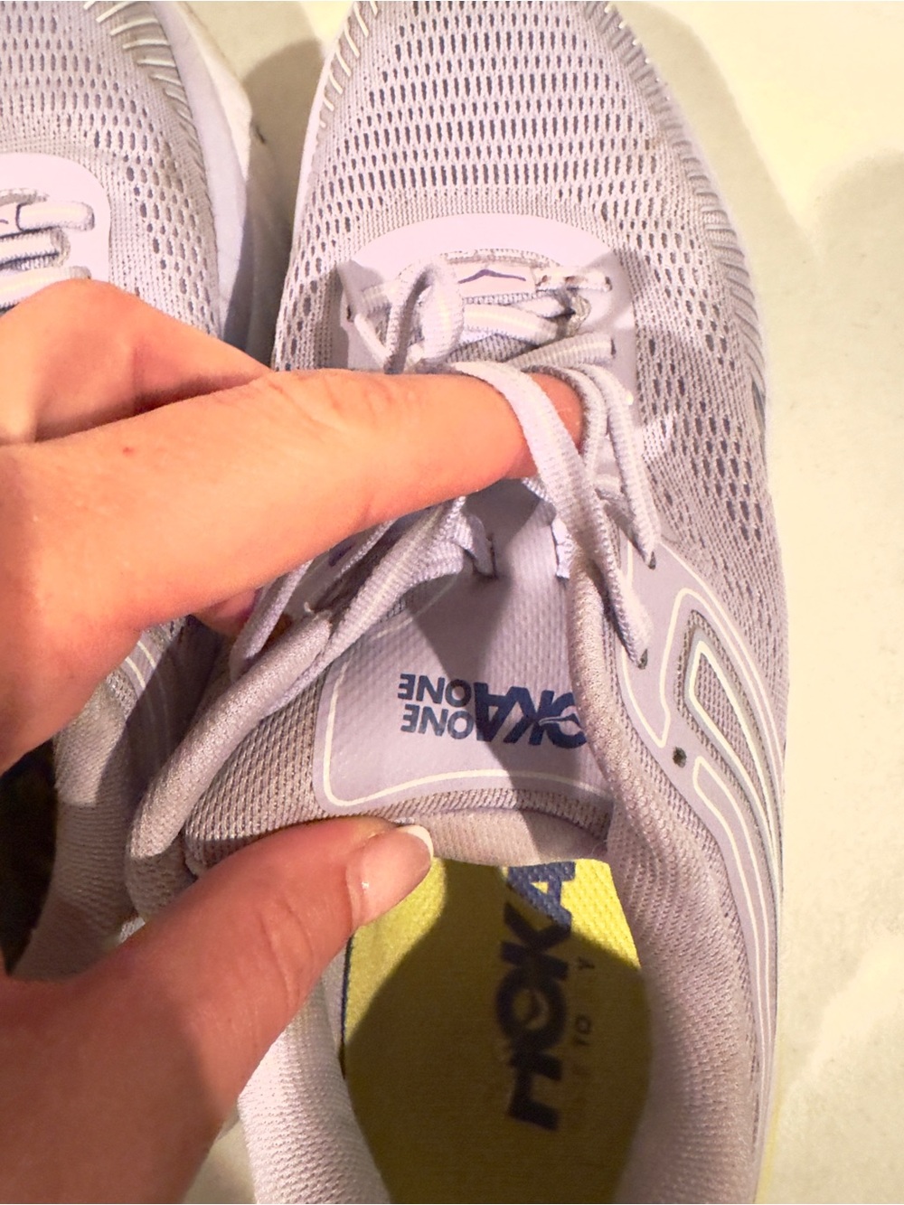 Hoka One One Bondi 7 Lace Up Cushioned Running Shoes Purple Size 10 - Picture 7 of 8